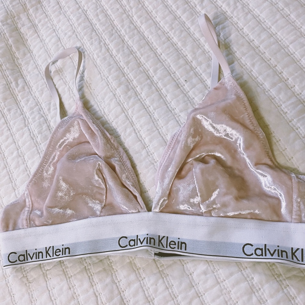 Pink Velvet CK Bra
